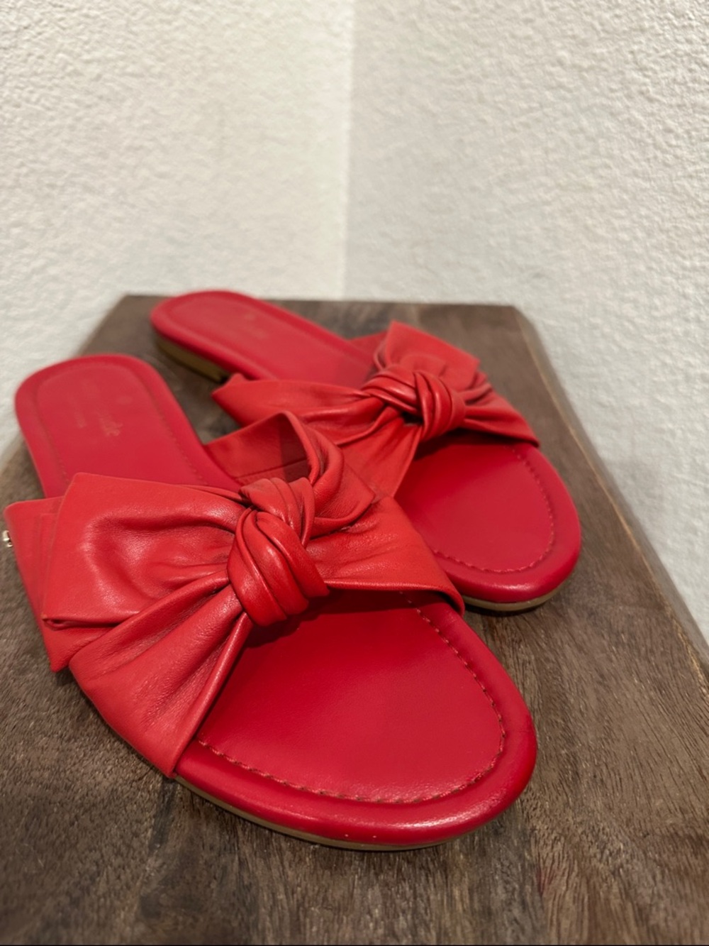 Kate Spade New York Bikini Bow Slide Sandals Red Size 9